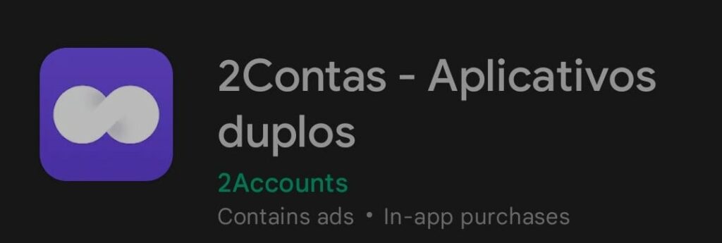 Ícone do aplicativo 2 Accounts / 2 Contas