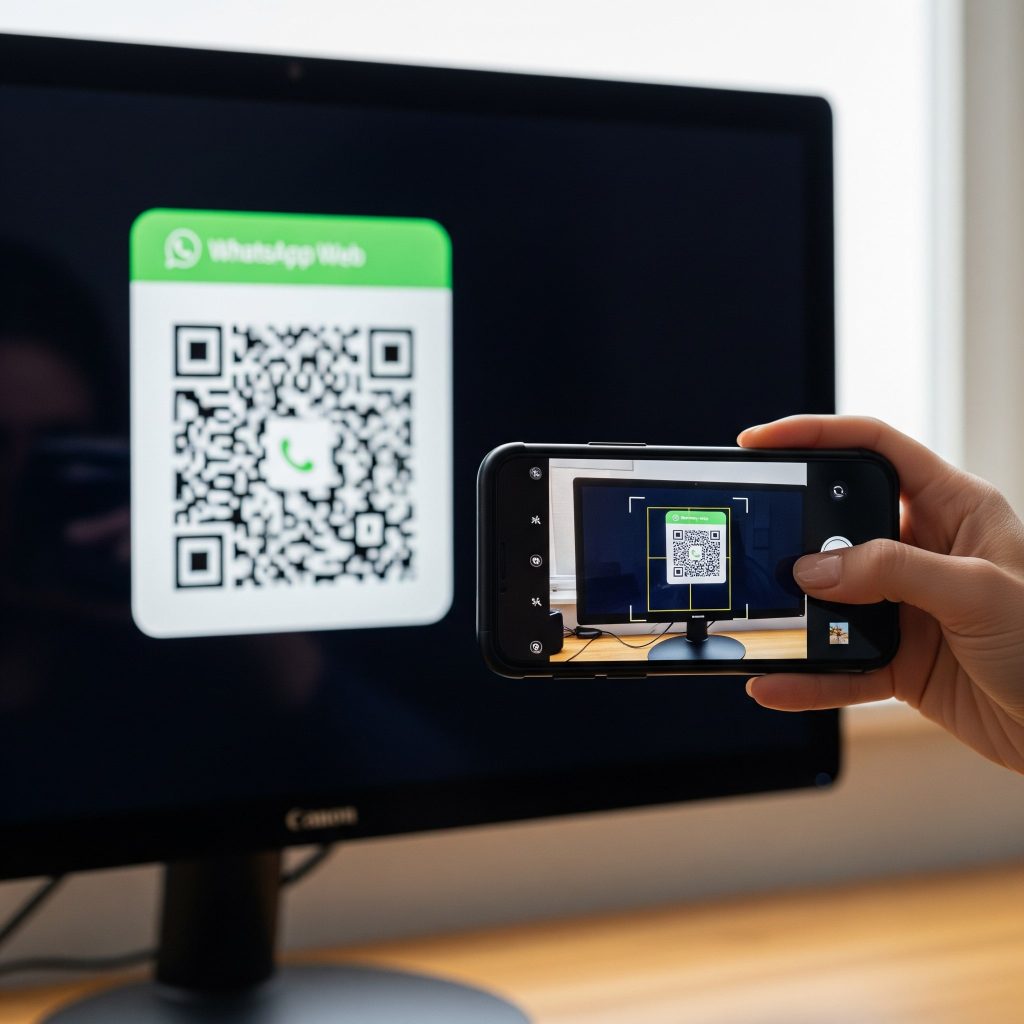 QR CODE Sendo Escaneado